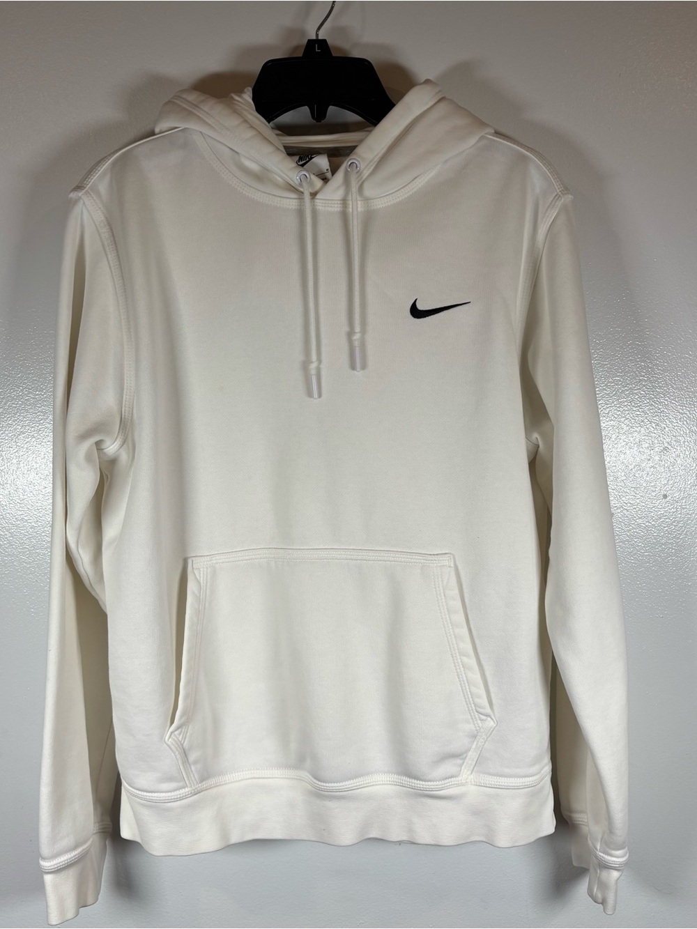 Nike Beater Hoodie Pullover Sweatshirt Men’s Size M White Workwear/Chores *READ*